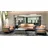 JV Möbel Couch 3-Sitzer + 1-Sitzer + 1-Sitzer Leder Beige-Grau
