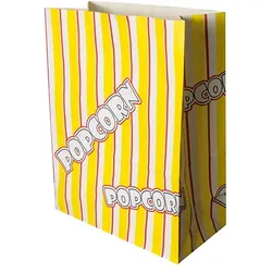 PAPSTAR 100 Popcorn Tüten, Pergament-Ersatz 4,5 l 24,5 cm x 19 cm x 9,5 cm "Popcorn" fettdicht