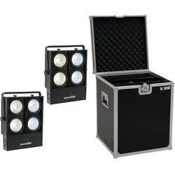 EUROLITE Set 2x Audience Blinder 4x100W LED COB CW