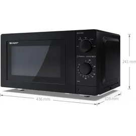 Sharp YC-MS181AE-B Schwarz
