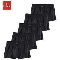 H.I.S. Boxershorts schwarz 92 5er Pack