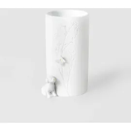 räder Porzellangeschichten Vase Hund sitzend