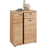 Linea Natura Schuhschrank Eichefarben, Eschefarben - B/H/T ca. 80,00x107,00x40,00