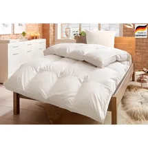 OTTO home Daunenbettdecke OTTO HOME "Köniz, Bettdecke 135x200 cm, 155x220 cm und weitere Größen", weiß, B:240cm L:220cm, Bezug: 100% Baumwolle. Füllung: 60% Daunen, 40% Federn, Bettdecken, Bettdecken, Sommer, Winter, Decke ist Made in Green zertifiziert