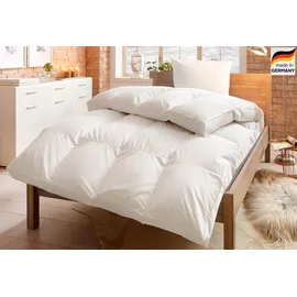 OTTO home Daunenbettdecke OTTO HOME "Köniz, Bettdecke 135x200 cm, 155x220 cm und weitere Größen", weiß, B:240cm L:220cm, Bezug: 100% Baumwolle. Füllung: 60% Daunen, 40% Federn, Bettdecken, Bettdecken, Sommer, Winter, Decke ist Made in Green zertifiziert