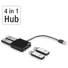 Hama 4 Ports, USB 2.0,