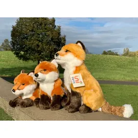 Uni-Toys - Rotfuchs, liegend- 24 cm (Länge) - Plüsch-Fuchs, - Plüschtier, Kuscheltier