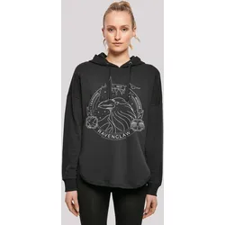 Kapuzenpullover F4NT4STIC "Harry Potter Ravenclaw Seal", Damen, Gr. S, schwarz, Obermaterial: 100% Baumwolle, casual, oversize, Langarm, Pullover, Print