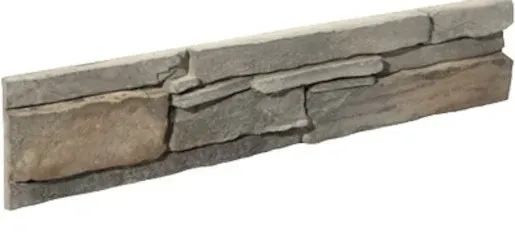 Stones Bedrock Wandfliese grey 11,7x55 cm Relief BEDROCKGR