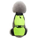Regenjacke Hund Hunderegenmantel Für Kleine Hunde Hund Regenmäntel wasserdicht mit Kapuze Haustier Regenmantel Großer Hund Regenmantel 30,Green
