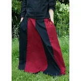 Battle-Merchant Mittelalterlicher Rock Damen Schwarz/Rot S