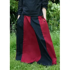 Battle-Merchant Mittelalterlicher Rock Damen Schwarz/Rot S