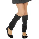 Metamorph Kostüm Beinwärmer schwarz, Schöne Stulpen für Sport-Outfits, Festivals und 80er Jahre Kostüme schwarz