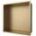 Aloni Wandnische Edelstahl Gold gebürstet rostfrei 305x305x100mm