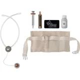 Bloomingville mini Doran Spielset, Arzt, Grau,