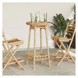 vidaXL Bartisch Rund Ø55 x 100 cm Braun