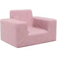 vidaXL Kindersofa Rosa Weich Plüsch  - rosa