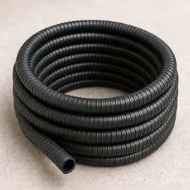 Wiltec Flexibler Förderschlauch 25 m schwarz