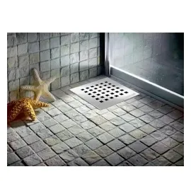 Creavit Bodenablauf Edelstahl 150x150mm Hofablauf Terrasse Duschablauf Badablauf DN 50