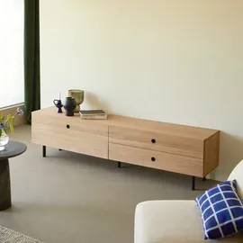 Tikamoon Jeanne TV-Schrank 200 cm Beige Holz