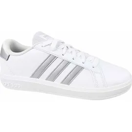 adidas Grand Court Lifestyle Tennis Lace-Up Kids Cloud White / Matte Silver / Matte Silver 36 2/3