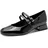 Marco Tozzi Damen Mary Janes mit Riemen Kleiner Absatz, Schwarz (Black patent), 40 EU