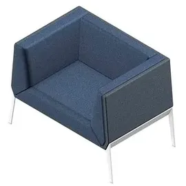 Quadrifoglio Besuchersessel Accord blau, grau weiß Stoff, 1 St.