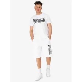 Lonsdale Logo Jam Sportshorts - White / Grey / Black - XL