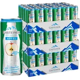 Gasteiner 100% natural | 330ml Dosen | prickelndes Wasser mit frischem Apfelsaft | Kohlensäurehaltig | (3 x 24er Pack)