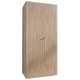 Xora Mehrzweckschrank, Eiche, Holzwerkstoff, 4 Fächer, 80x185x54 cm, BQ - Bündnis für Qualität, Made in Germany, DIN EN ISO 9001, erweiterbar, Schlafzimmer, Kleiderschränke, Mehrzweckschränke