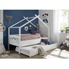 Kindermöbel 24 Hausbett Emma Kiefer massiv 90*200 cm weiß