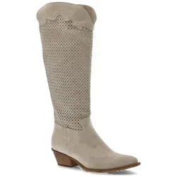 Beige Stiefel Simen Modische Damenschuhe, 36
