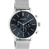 Oozoo Armbanduhr silber C10911 Timepieces Uni Analog-Quarzuhr UOC10911 - Silber/Dunkelblau