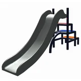 Moveandstic Rutsche TOFFI titangrau/Apfelgrün