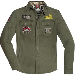 HolyFreedom Lieutenant Motorrad Textiljacke, grün, Größe 3XL für Männer