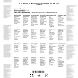 ich-zapfe.de Y - Stück zur Leitungsreinigung