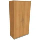 fm Büromöbel Aktenschrank abschließbar für 5 Ordnerhöhen Breite 100 cm »Sidney« braun, 100x186.9x44.2 cm