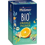 Meßmer Bio Orange Ingwer Tassenportion, Papierkuvert, 20er-Pack orange