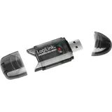 Logilink USB 2.0 Stick for SD/MMC - Kartenleser - 8-in-1 (MMC, SD, RS-MMC, MMCmobile, SDHC)