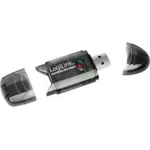Logilink USB 2.0 Stick for SD/MMC - Kartenleser - 8-in-1 (MMC, SD, RS-MMC, MMCmobile, SDHC)