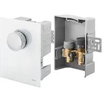 OVENTROP Unibox Temperaturregler 1022780 Echtglas weiß, für Raum- und