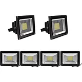 6pcs 50W SMD LED Strahler Fluter,Greenmigo IP65 Flutlicht Leuchtmittel Baustrahler Scheinwerfer Warmweiß Wandstrahler Außenstahler Leuchtmittel 8...