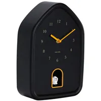 Karlsson Wanduhr Modern Doggy, Schwarz, Kunststoff, 20x29.1 cm, Schlagwerk, Dekoration, Uhren, Wanduhren