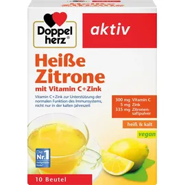 Doppelherz Aktiv Heiße Zitrone mit Vitamin C+Zink Granulat 10 St.