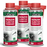 MATHY-IB Injektoren Reiniger Benzin (3 x 200 ml) - hochwirksames Benzin Additiv zur Reinigung der Einspritzdüsen im Benzinmotor - Injektor Reiniger