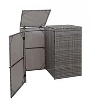 Proregal Mülltonnenverkleidung 176 x 130 x 131 cm grau