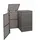 Proregal Mülltonnenverkleidung 176 x 130 x 131 cm grau