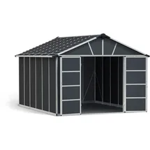 CANOPIA Palram - Canopia Yukon 3.3 x 4 Gerätehaus inkl. Fußboden Anthrazit
