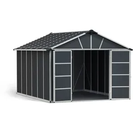 CANOPIA Palram - Canopia Yukon 3.3 x 4 Gerätehaus inkl. Fußboden Anthrazit