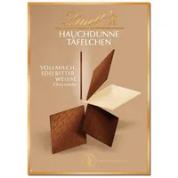 Lindt Hauchdünne Täfelchen Auslese 125g Packung